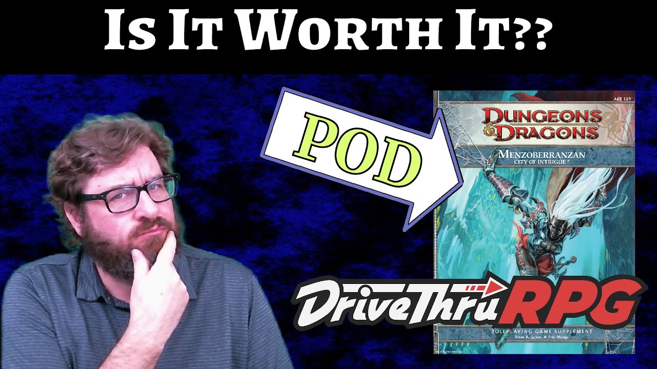 Reviewing the Menzobarranzan POD Softcover from DriveThruRPG