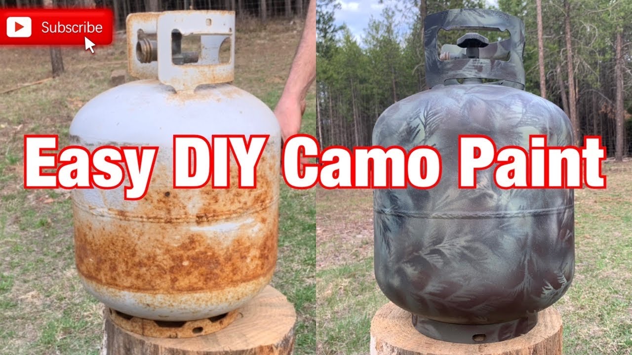 Easy DIY Camo Paint // a simple tutorial on painting anything camo using only leaves and spray paint