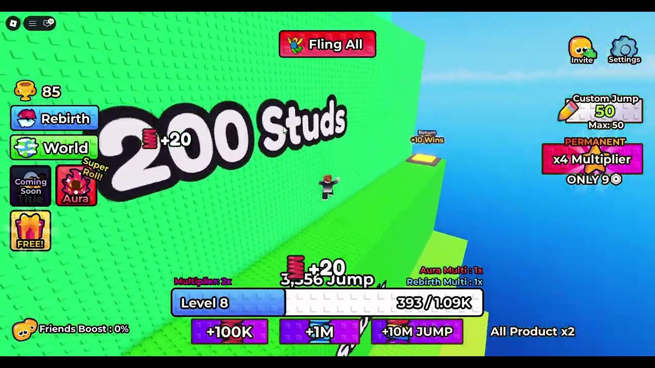 Trying out +1 jump per step
