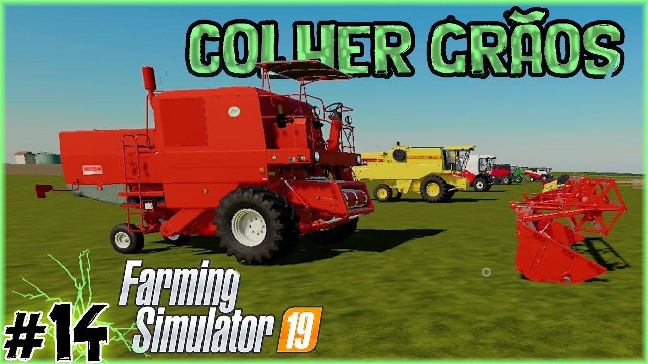 14 - Colher Trigo, Cevada, Aveia, Canola, Girassol, Soja e Milho - Farming Simulator 19