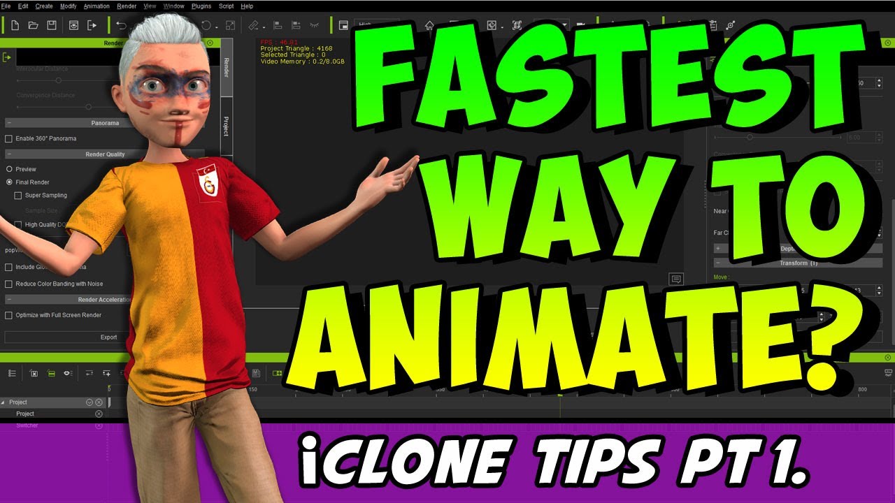 How to animate in iClone