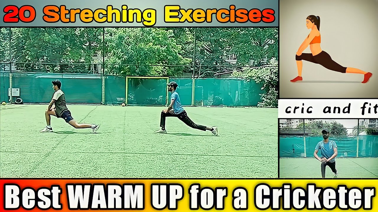 Warm up streching  | 20 warm up exercises | warm up for a cricket player #cricandfit #fitness #viral