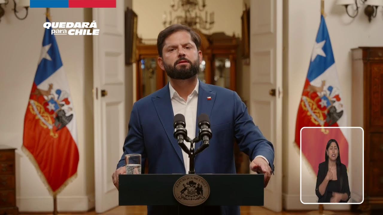 Presidente Gabriel Boric se dirige al país en su última cadena nacional