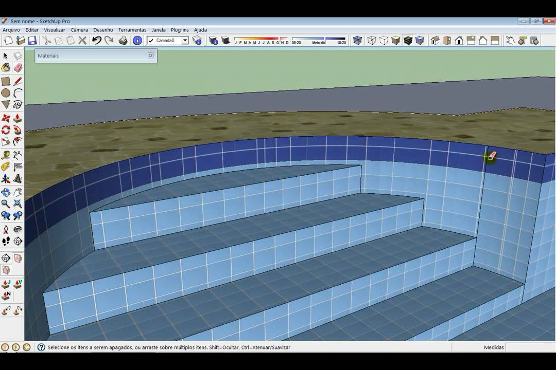 Criando uma Piscina (Swimming Pool in SketchUp)