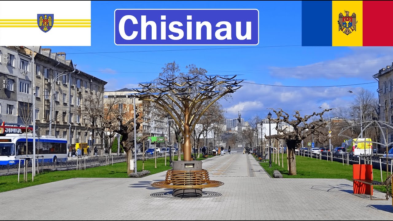 🇲🇩 Moldova, CHISINAU Walking Tour 2024 [4K]