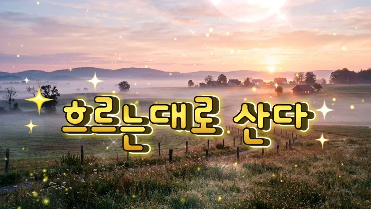 효도  트로트 《흐르는대로 산다》 인생을 담은 감성 트로트 🎶#최신트로트 #감성트로트