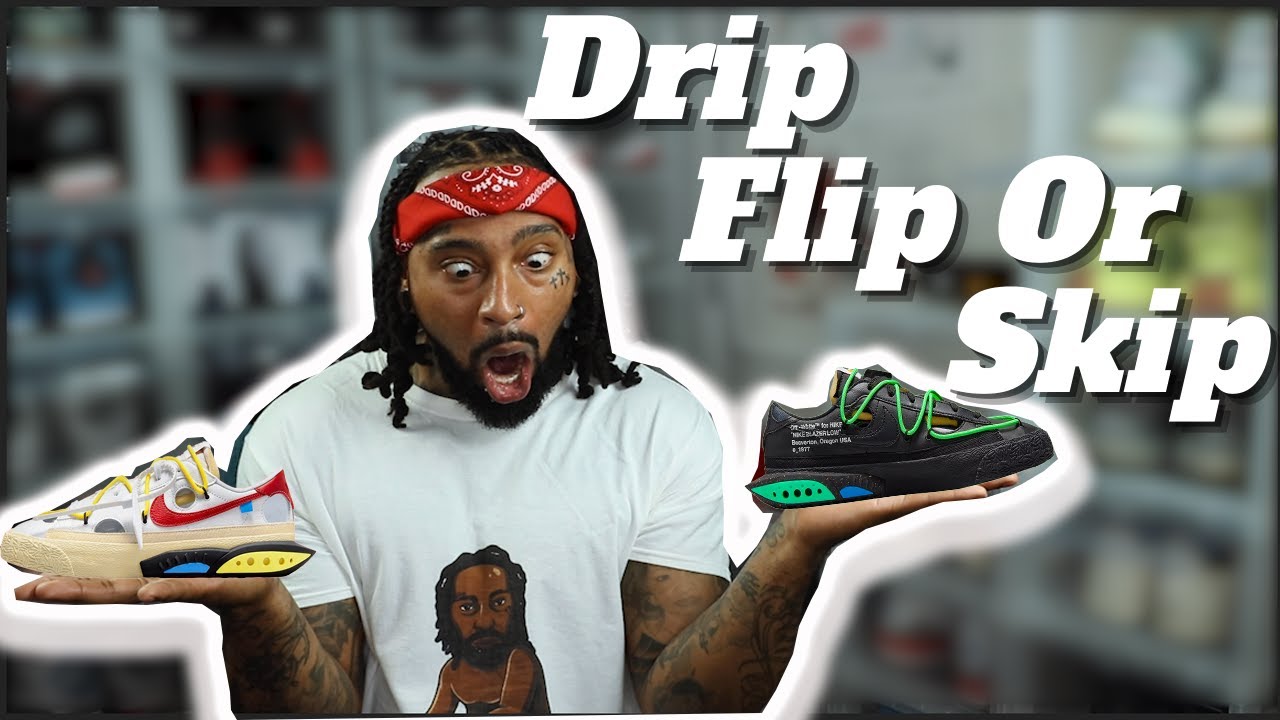 Nike Blazer Low Off White University Red & Black Electro Green | Drip Flip Skip