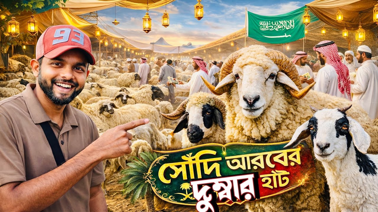 সৌদি আরবের হাটে দুম্বার দাম আকাশছোঁয়া 🇸🇦 | Aziziyah Goat Market | রিয়াদে ছাগল-দুম্বার হাট 🇧🇩🇸🇦