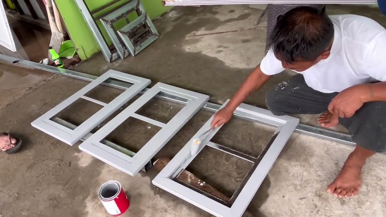 PINTURA SA FRAME NG CABINET NG DIRTY KITCHEN SA DREAM HOUSE NI MR. J | TERRACE GUMAGANDA LALO! 