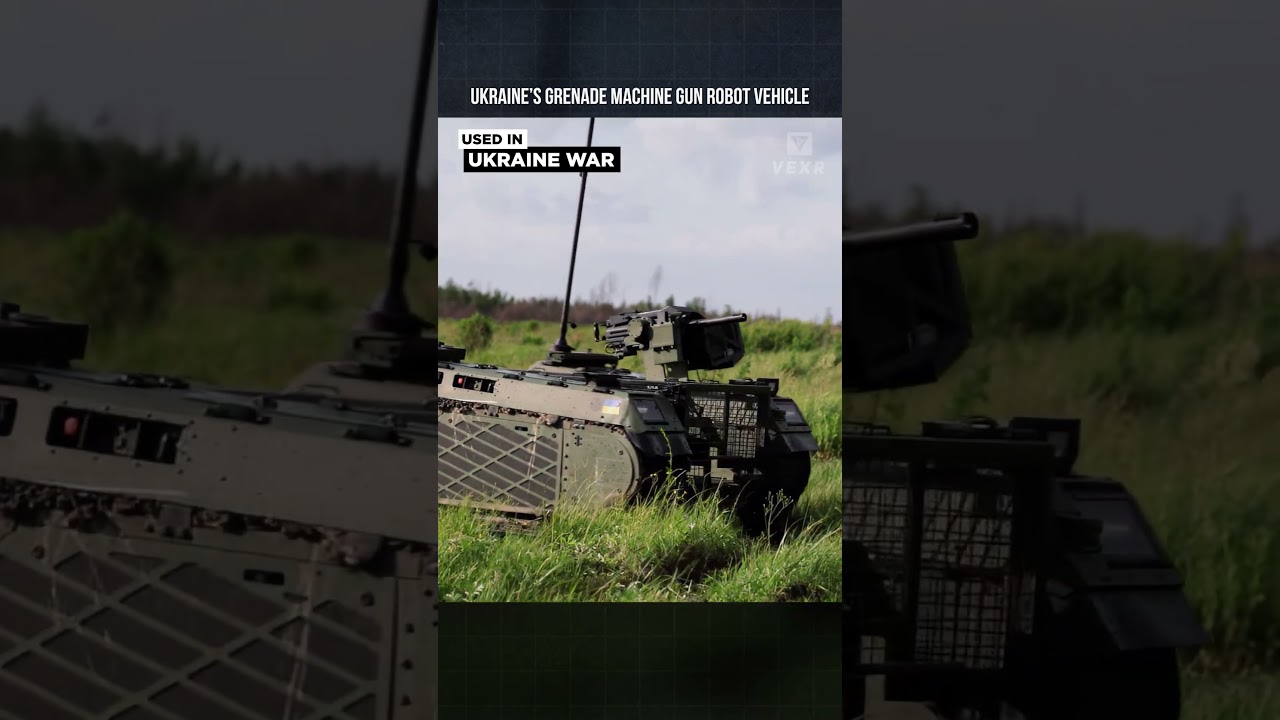 Ukraine's Grenade Machine Gun Robot Vehicle