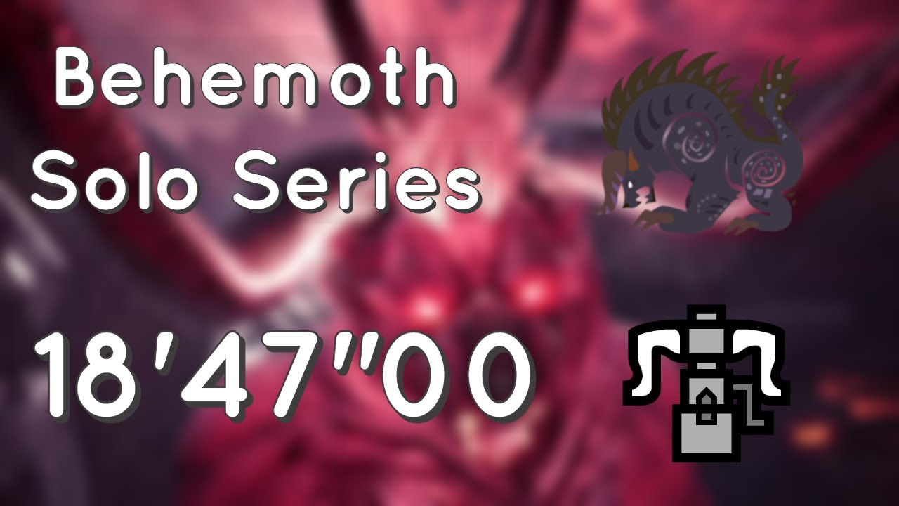 [MHW PS4] Behemoth Solo HBG (No Clusters) 18'47