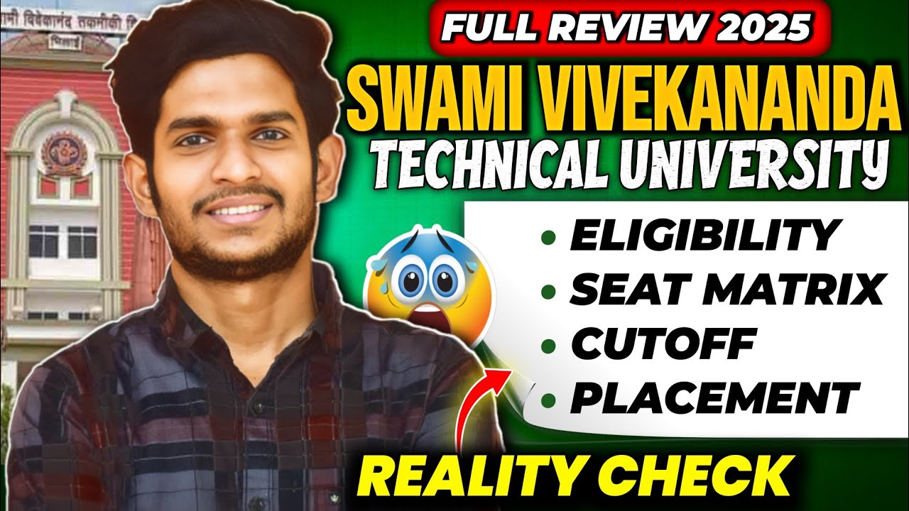 Chhattisgarh Swami Vivekanand Technical University(CSVTU)Review 2025🔥| Placements ,Admission process