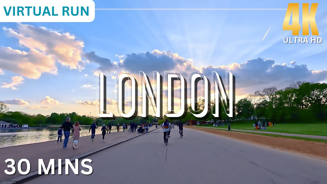 LONDON • Virtual Running Workout 4K 30 Minutes