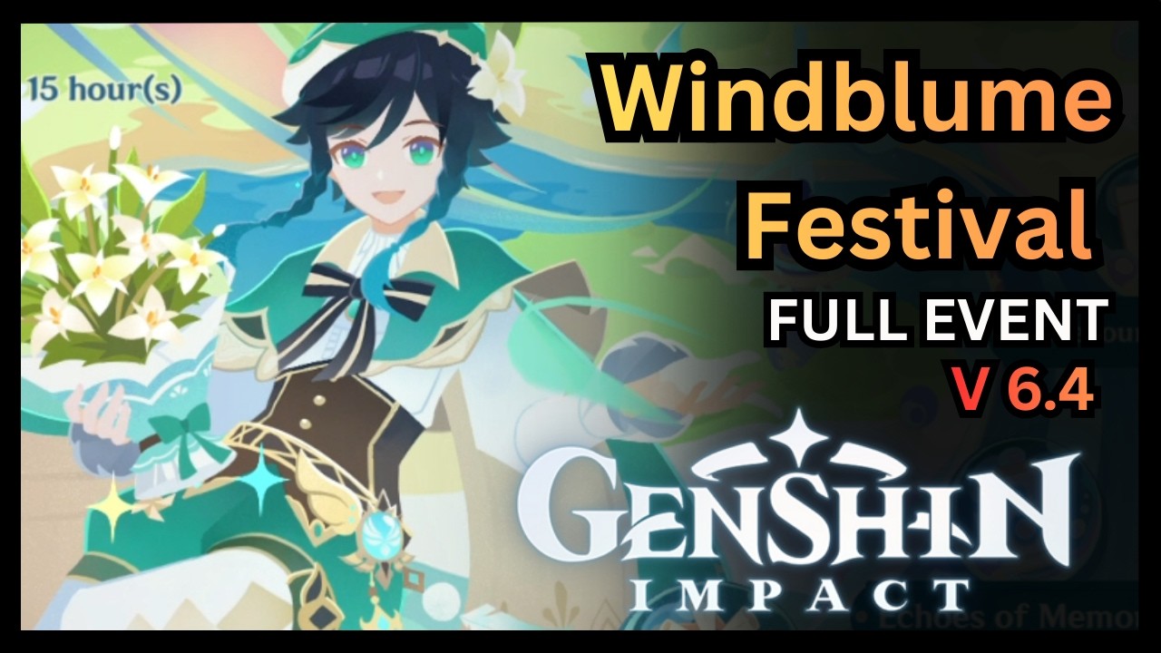 Mondstadt Windblume Festival 2026 - Genshin Impact (FULL WALKTHROUGH)