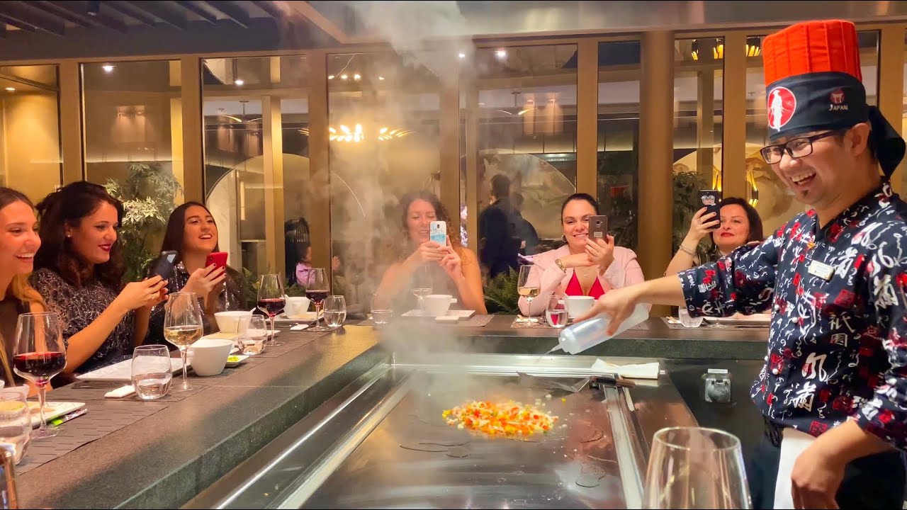 Teppanyaki dinner onboard Costa Smeralda