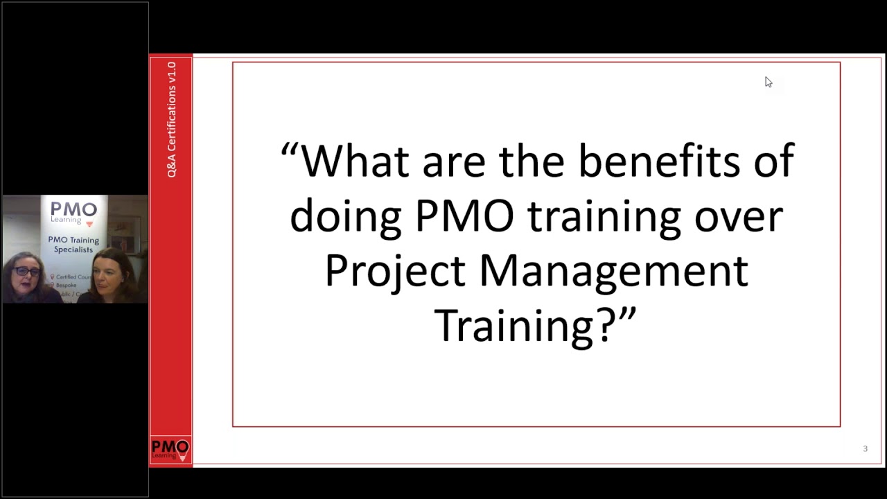 PMO Training Q&A from PMO Learning - the only training organisation dedicated to PMO