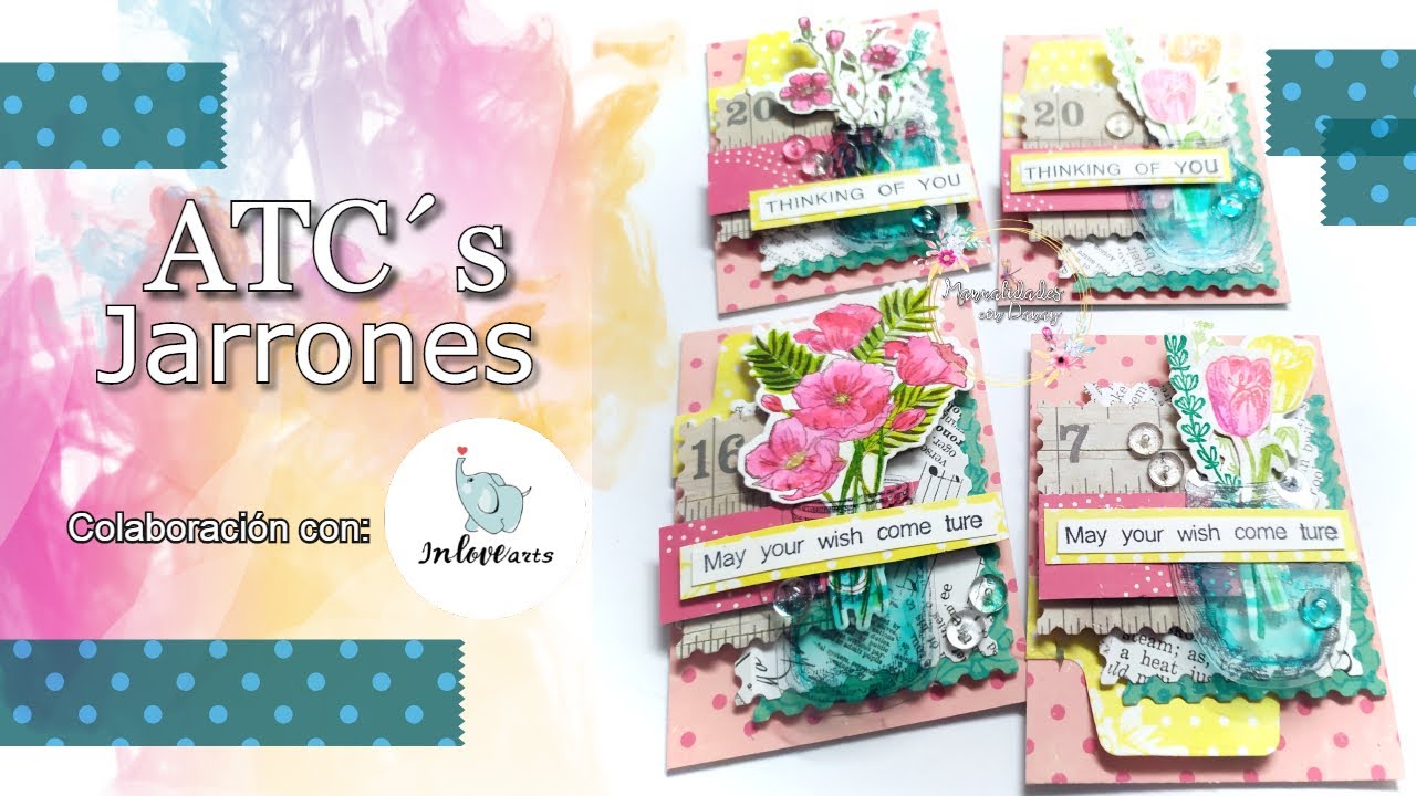 ATC´s jarrones. Colaboración con Inlovearts.