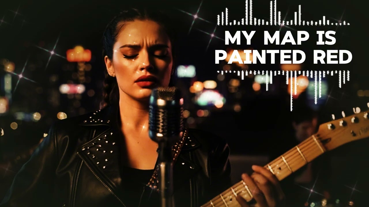 🔥 My Map Is Painted Red | Road of Scars #BluesRockDiva #GrittyRock 🩸