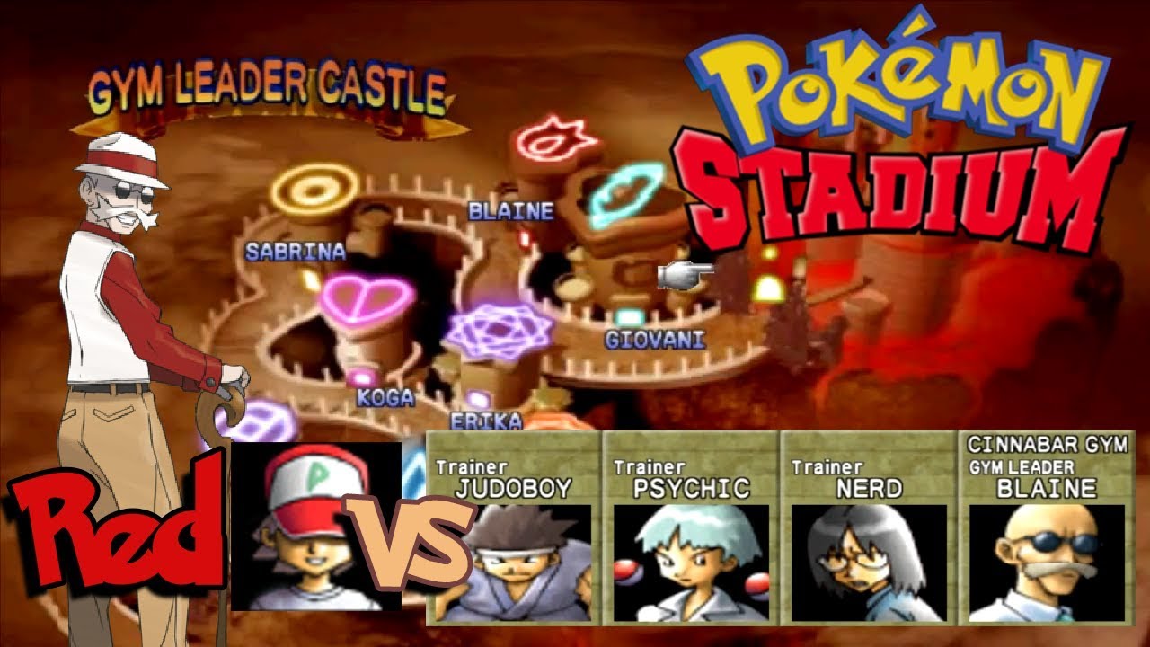 Pokemon Stadium - Gym Leader Castle Blaine, 100% Walkthrough