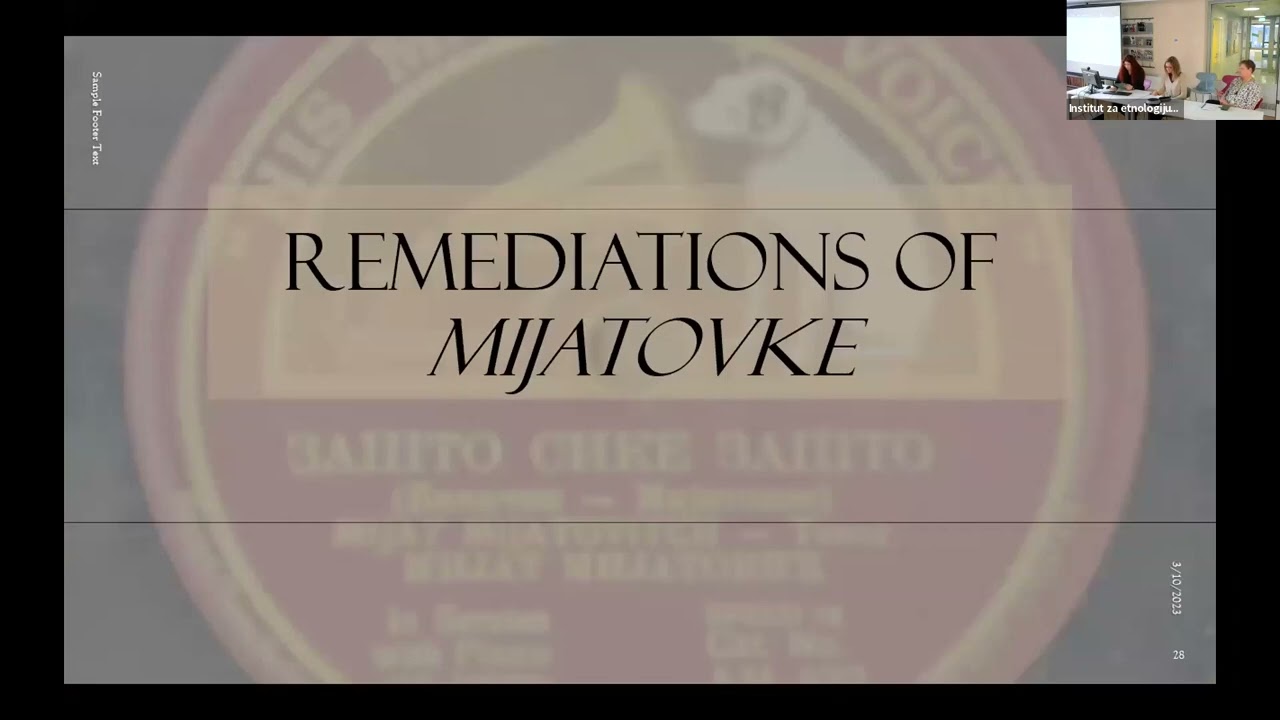 DANKA LAJIC MIHAJLOVIC & BOJANA RADOVANOVIC: The 'Mijatovke' collection on 78 rpm records