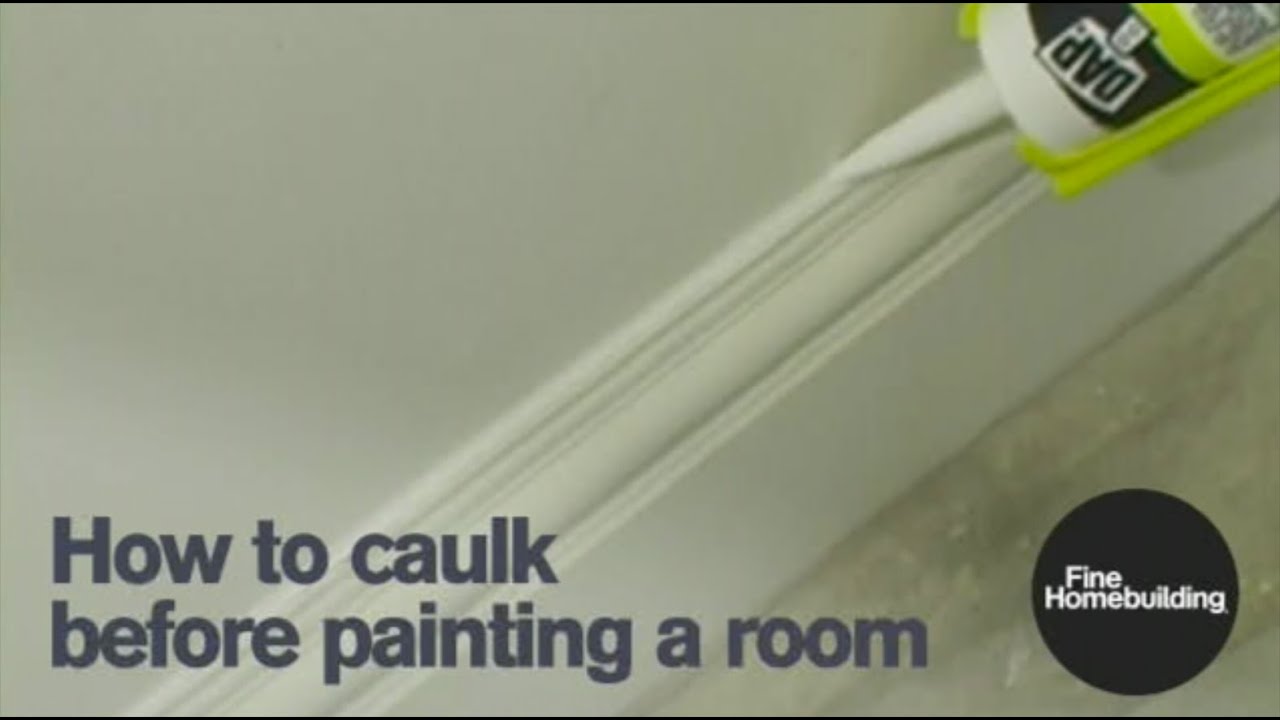 How to Caulk Before Painting a Room