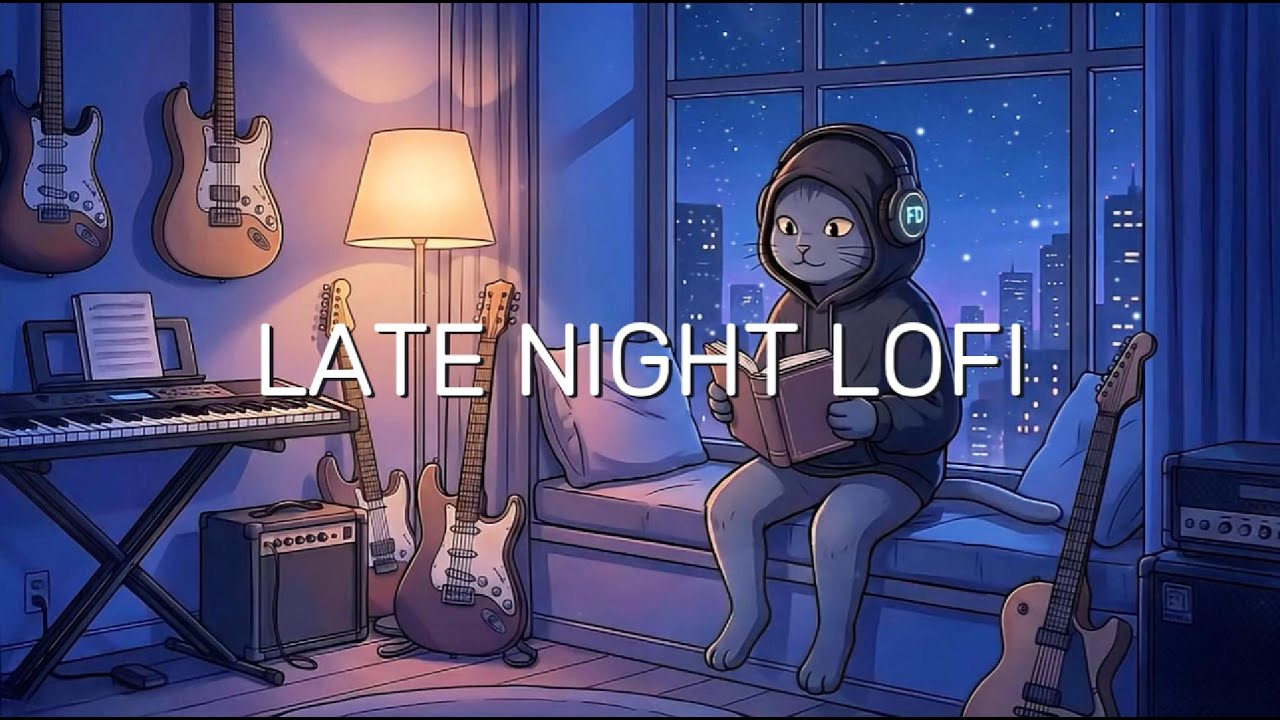 Vinyl Dust at Blue Night 🌙 | 2 Hours Analog Lo-Fi Loop for Focus & Calm