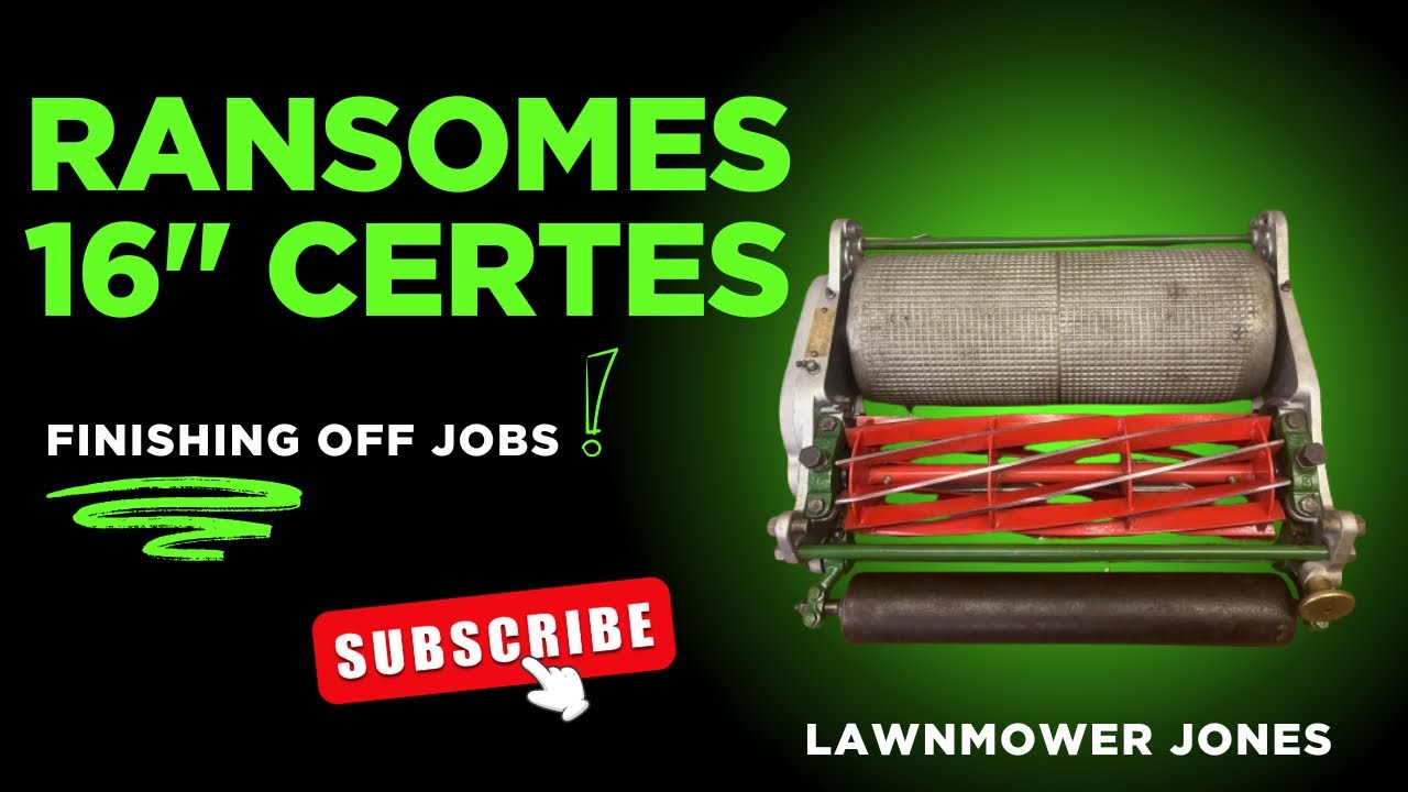 Ransomes 16” Certes | Finishing off jobs