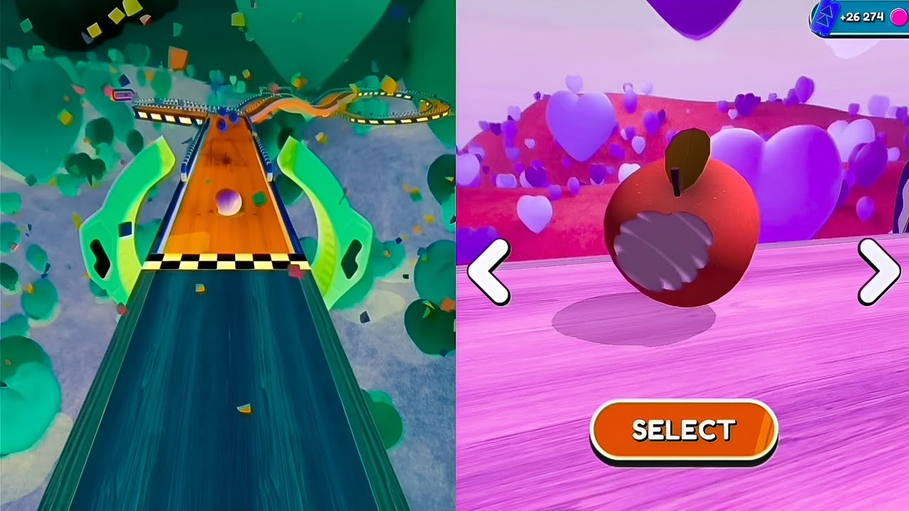 🍎🙈🍏Going Balls Vs Reversed Video SpeedRun Gameplay NEW UPDATE ( Part 1718)