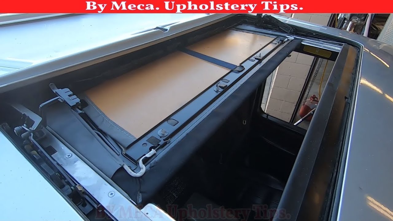 Como Tapizar el Sun Roof o Quema-coco de Mercedes Benz