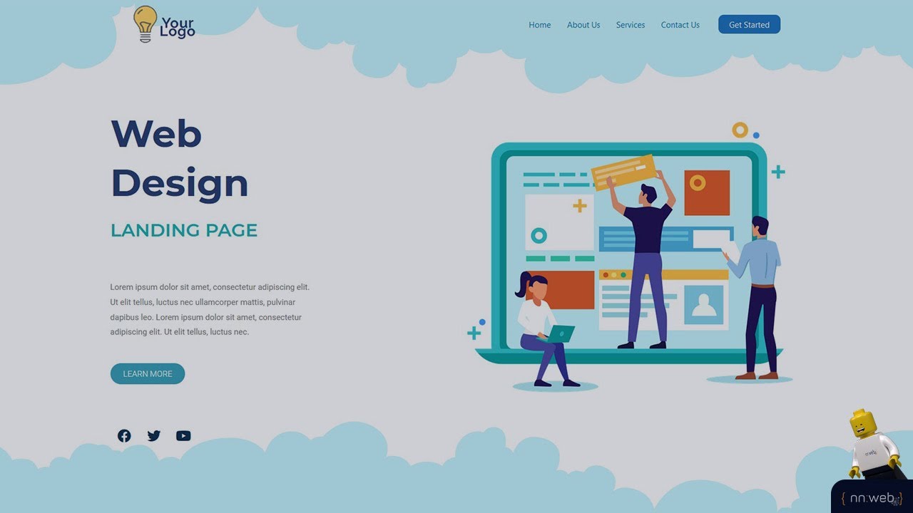 How to create the Landing page in the WordPress