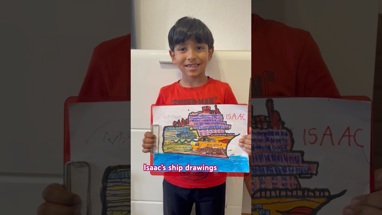 ship drawing skills | picture drawing | kids drawings | Kids creation | kids talents | cruise ship