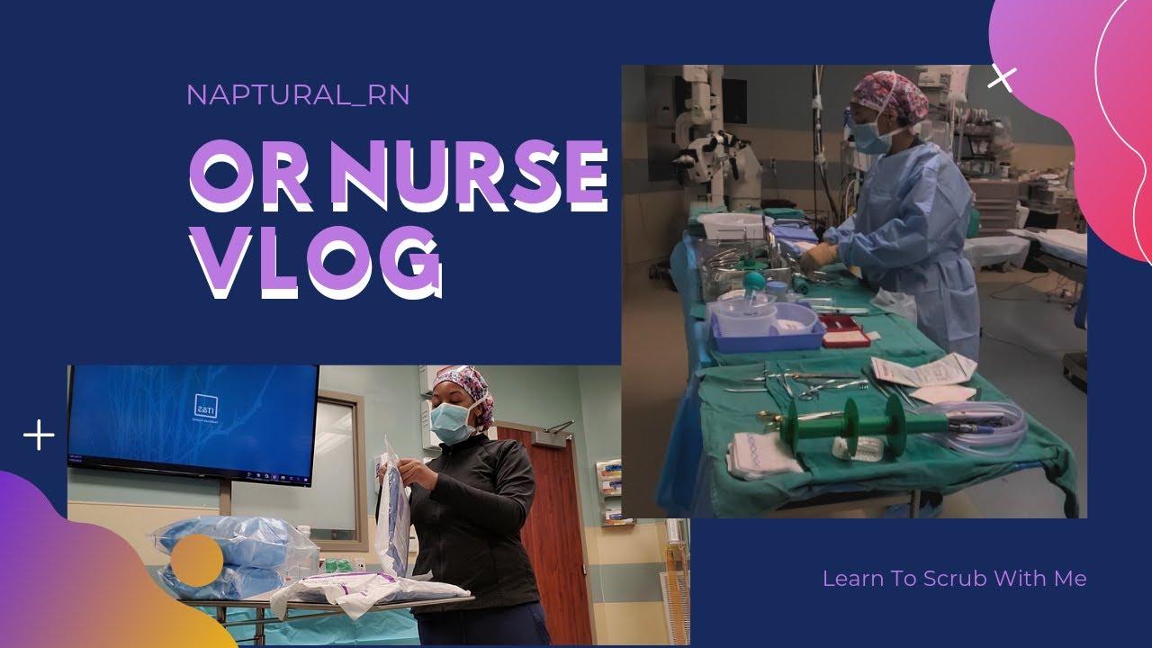 😷OR Nurse Circulator Vlog ||Scrub Day||😁