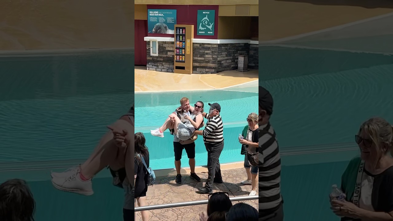 The best moment Tom mime SeaWorld #seaworldmime #funny #comedy #funnyvideo #fun