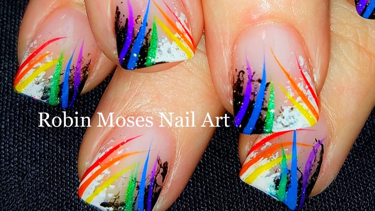 Sponge Nail Art | Beginner Technique + Rainbow stripes | DIY Nails Design Full Tutorial