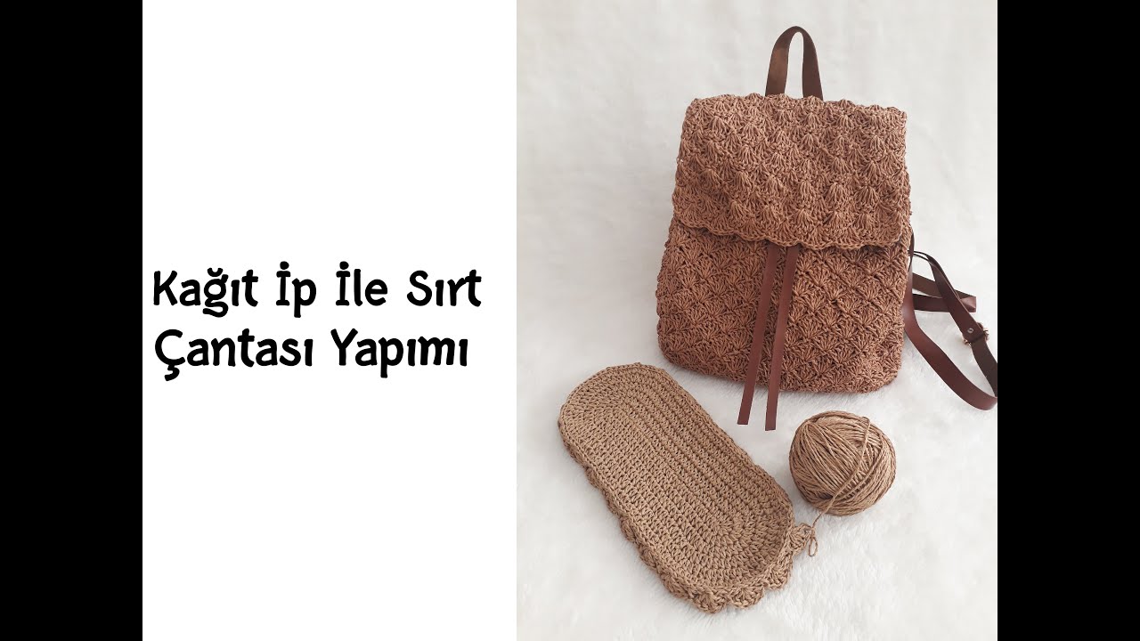 Kağıt İp İle Sırt Çantası Yapımı