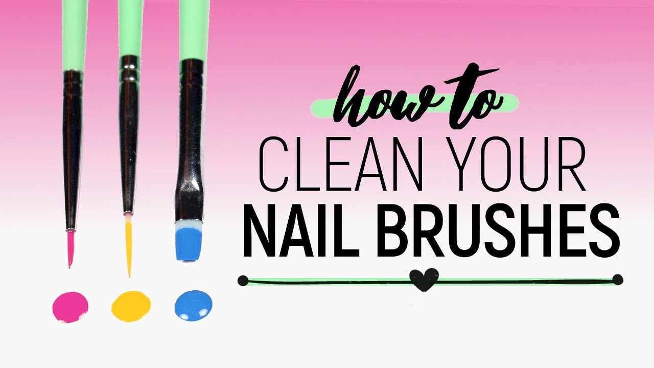 The Best Way to Clean Your Nail Art Brushes!