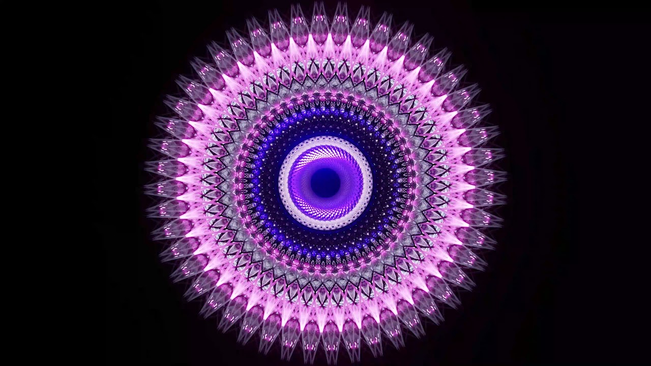4K Abstract Eye Tunnel VJ Loop Motion Background || Neon Mandala Tunnel VJ Loops || 4K VJ Loops