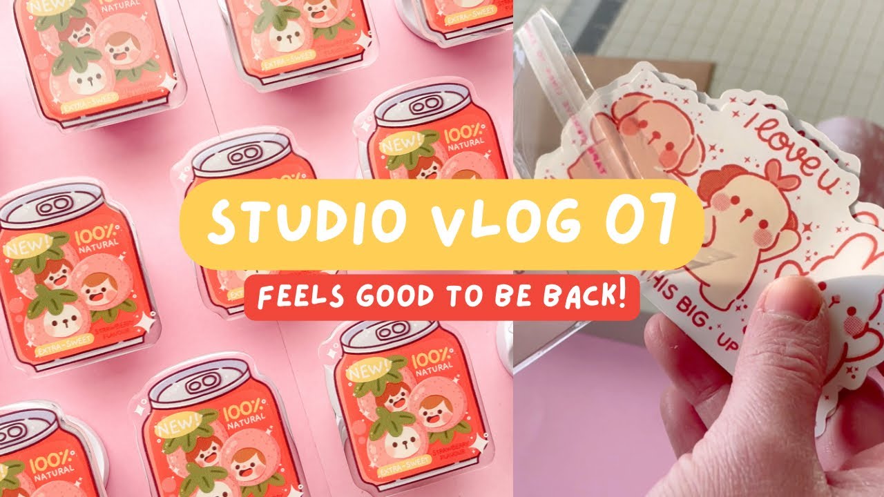 ✨Studio Vlog 07✨| Drawing Process + Pack Orders with Me | marjsching