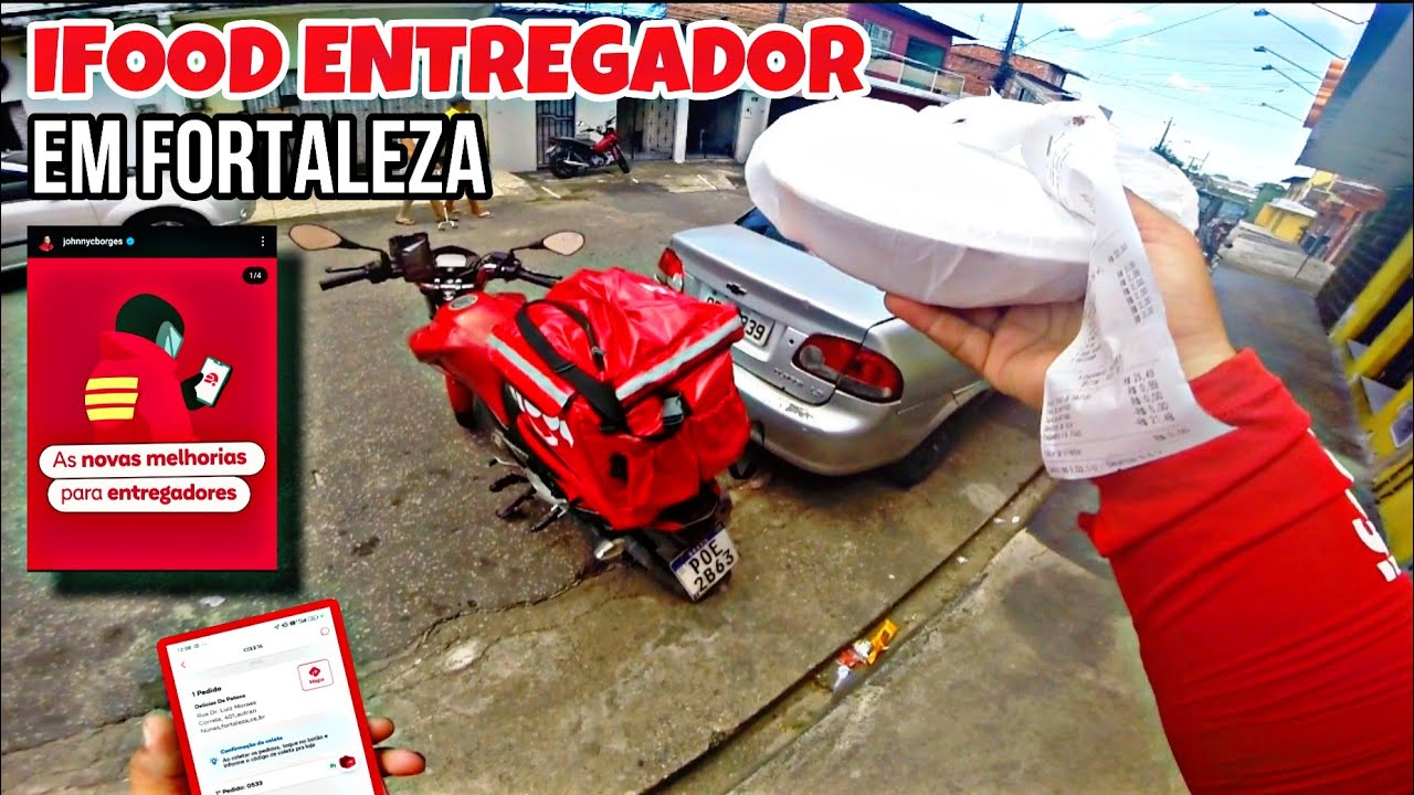VOLTEI FAZER IFOOD ENTREGADOR EM FORTALEZA-CE COM MUITAS NOVIDADES!