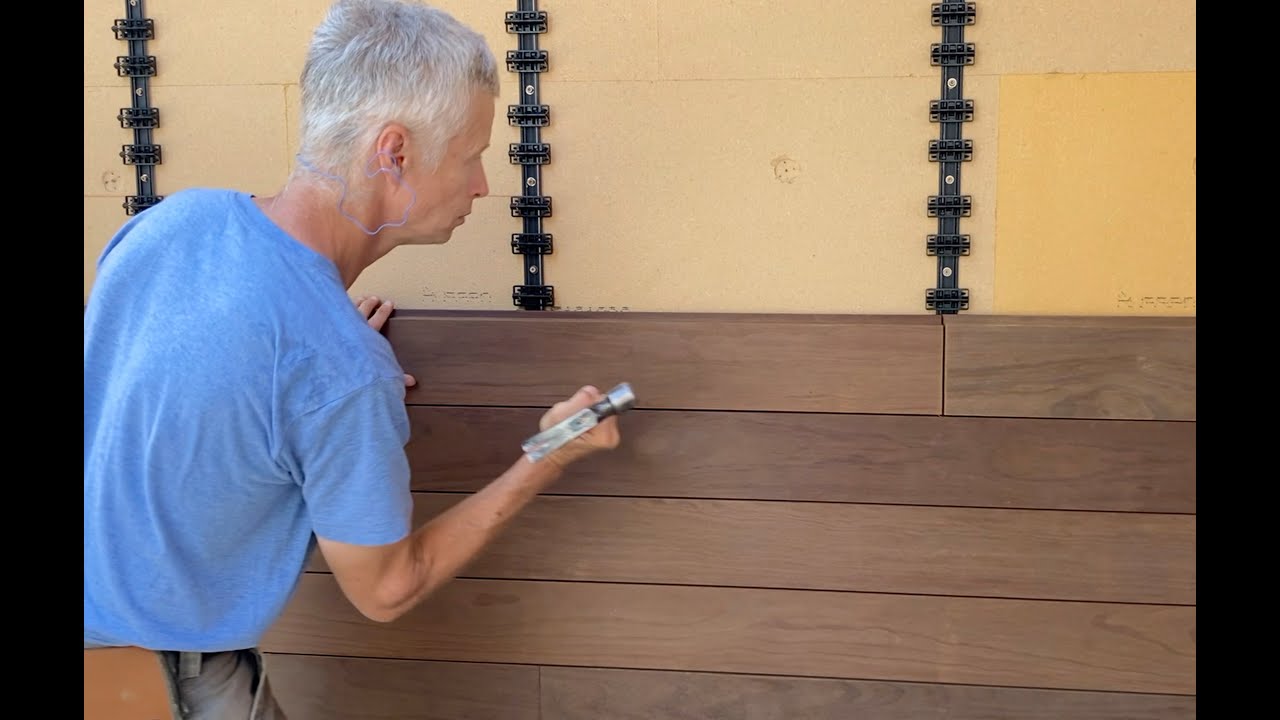 Installing our Kebony siding