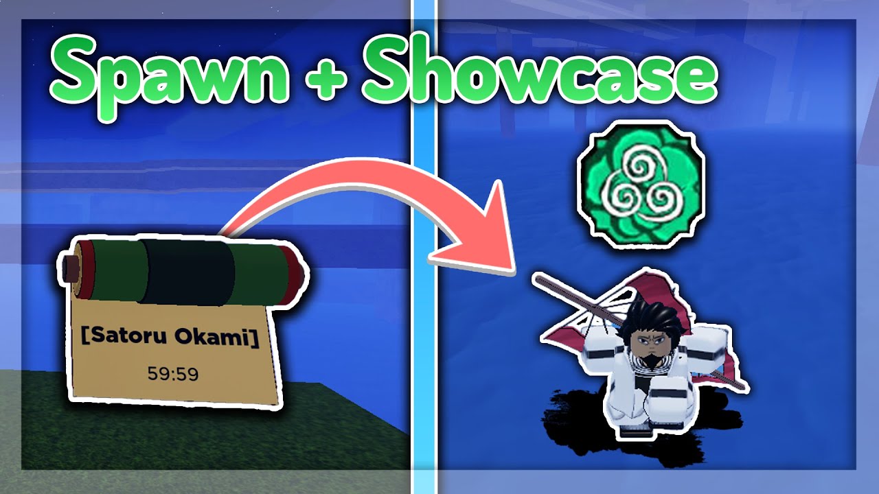 [SHOWCASE] Satoru Okami Boss Scroll Spawn Location + How to Get Hurricane Fist/Air Bending | Shindo