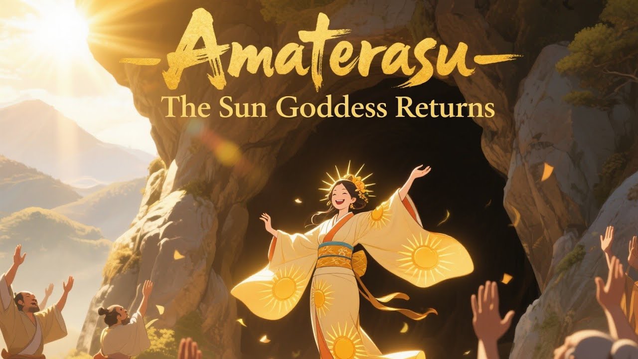 Amaterasu and the Cave &ndash; The Sun Goddess Returns | Japanese Mythology @antoniusantonoputrochannel 