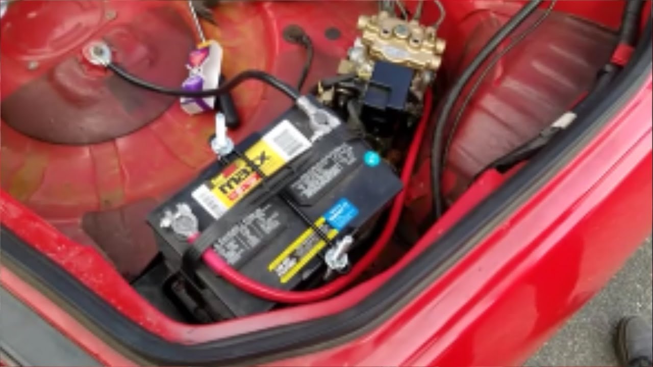 Battery Relocate For Nissan 300zx & Front Lip install on WRX