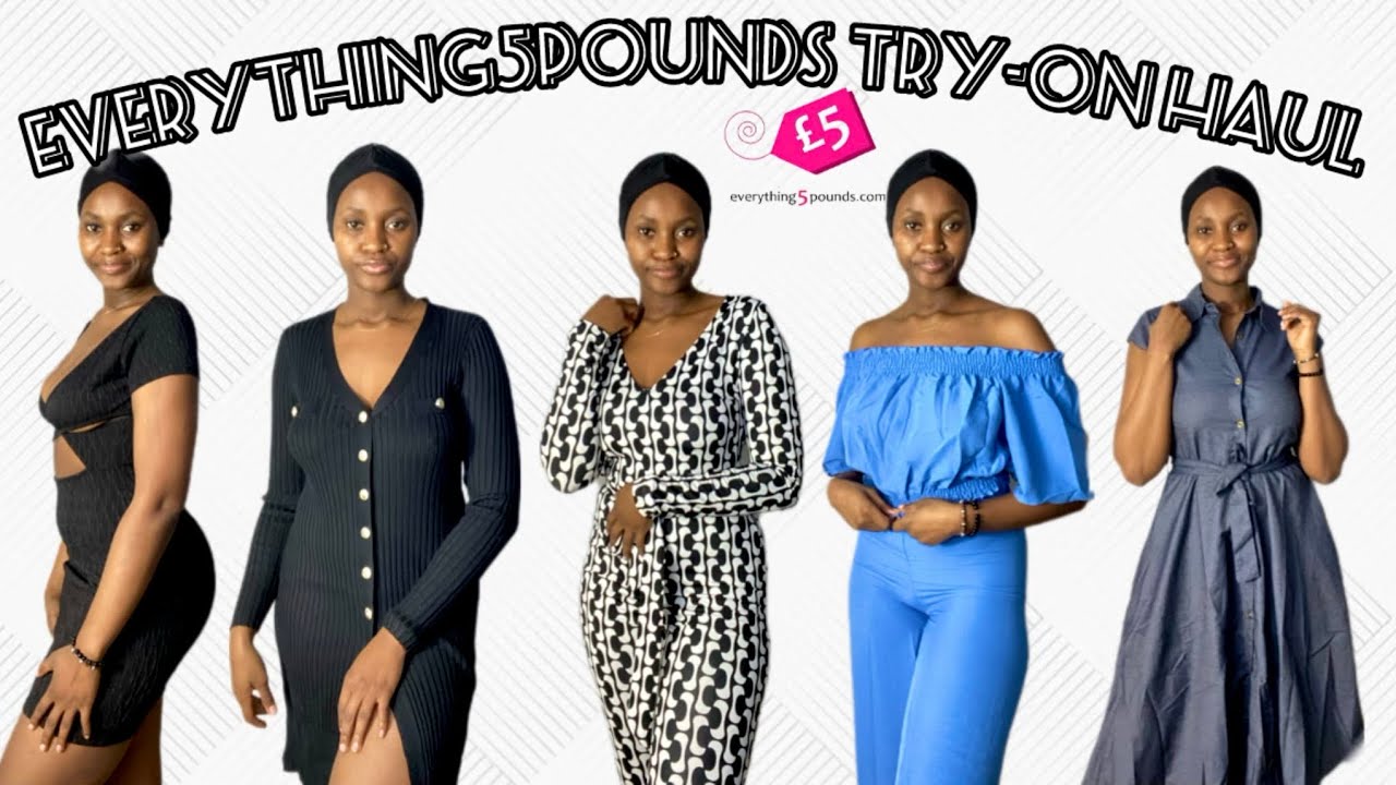 Everything5pounds Try-on haul| Brand collaboration + My reviews + Playing dressup|Ileriife