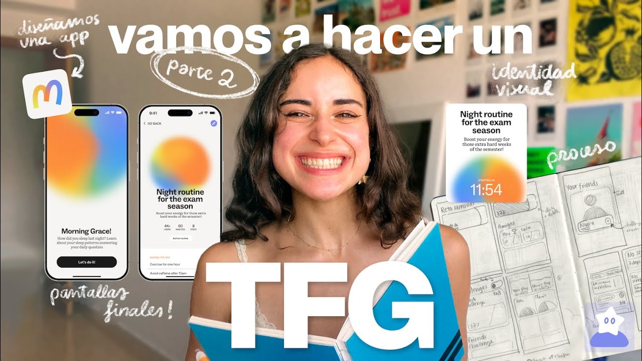 Cómo se hace un TFG de diseño UX/UI | pt.2 briefing, diseño, wireframes y opiniones 😴💙💻📎