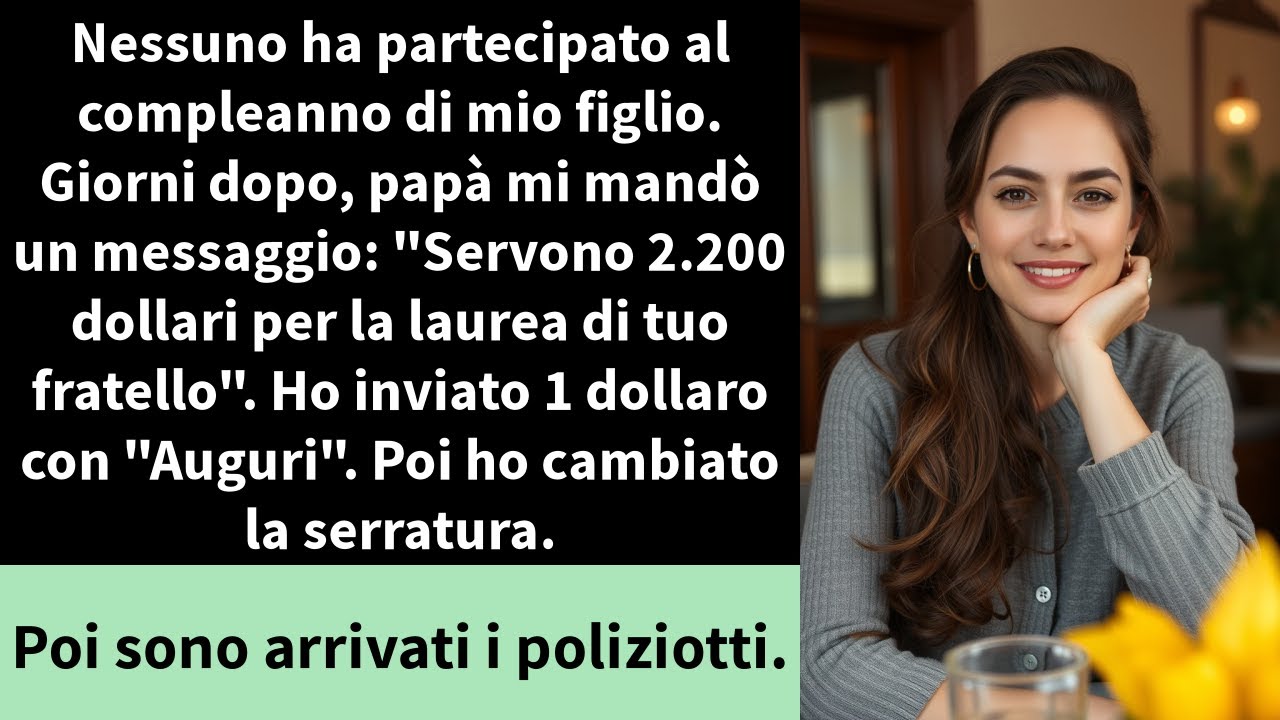 Nessuno ha partecipato al compleanno di mio figlio. Giorni dopo, papà mi mandò un messaggio: