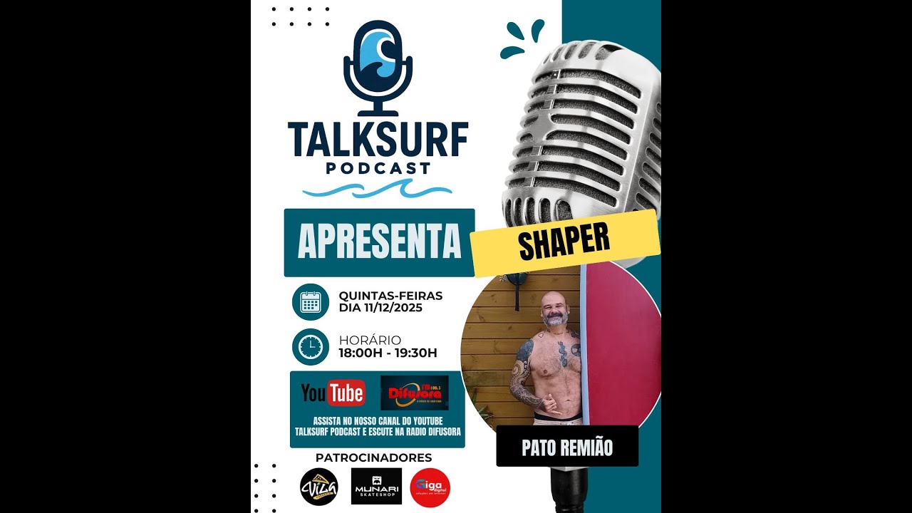 TALK SURF PODCAST COM O SHAPER PATO REMIÃO