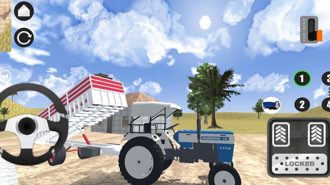 Swaraj 855 tractor game indian vehicles simulator 3d ||best tractor game #gaming #trending 