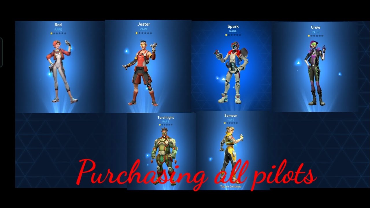 Purchasing all pilots || mech arena | deadman