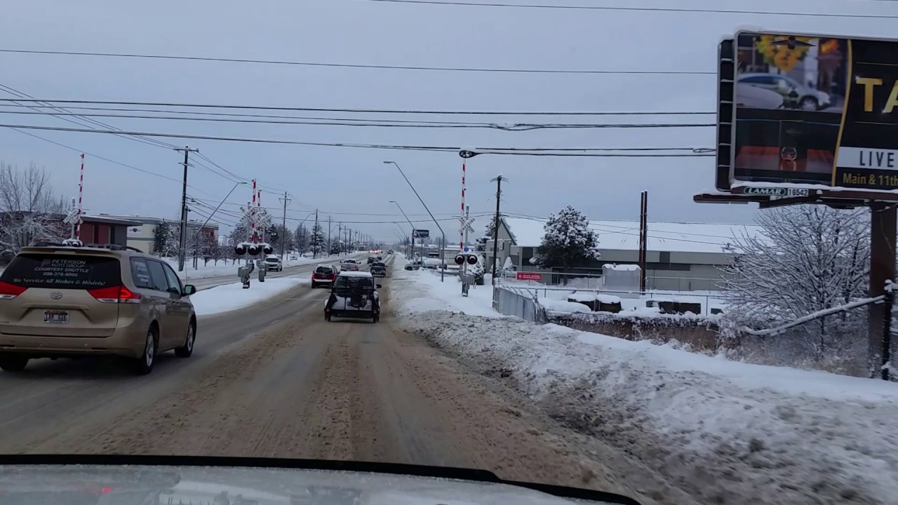 Winter Drive in Boise